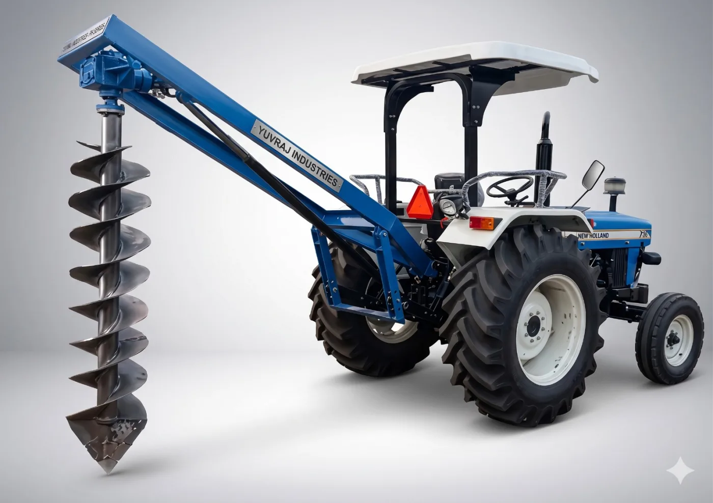 Yuvraj Industries tractor-mounted post hole digger